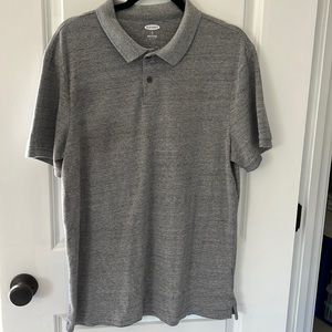 Gray heathered old navy short sleeve polo size large